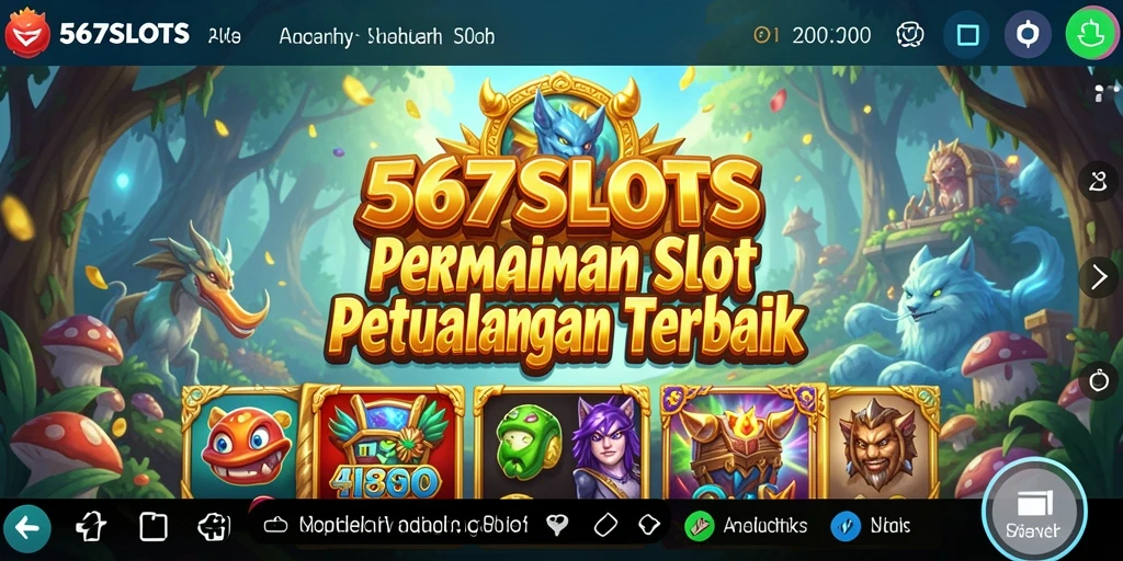 Gameplay menantang dalam 567SLOTS dengan elemen petualangan yang seru.