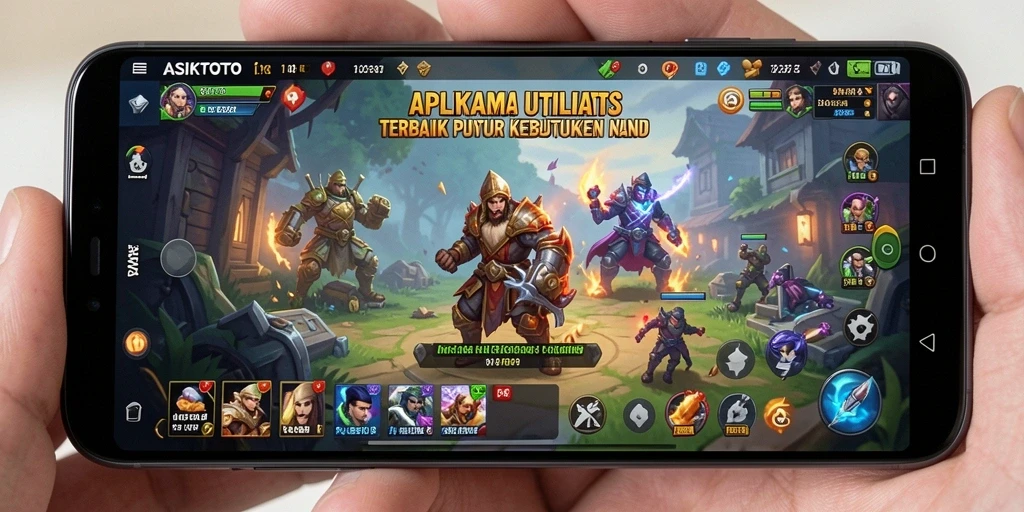 Tampilan utama ASIKTOTO dengan fitur-fitur utilitas yang memudahkan pengguna.