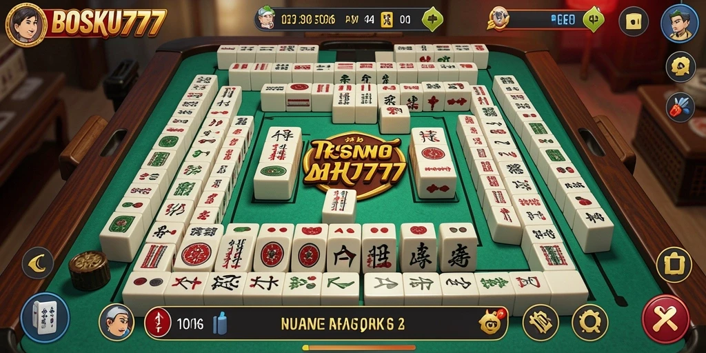 Gameplay seru BOSKU777 dengan desain Mahjong yang menarik.