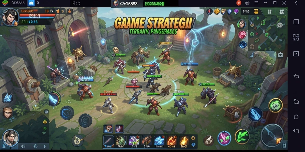 Tampilan gameplay seru dan strategi mendalam di CVG8888.