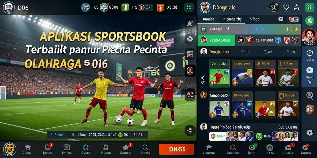 Tampilan gameplay yang menarik dari aplikasi Sportsbook D06.