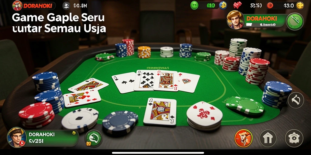 Gameplay DORAHOKI yang seru dengan pemain yang berinteraksi.