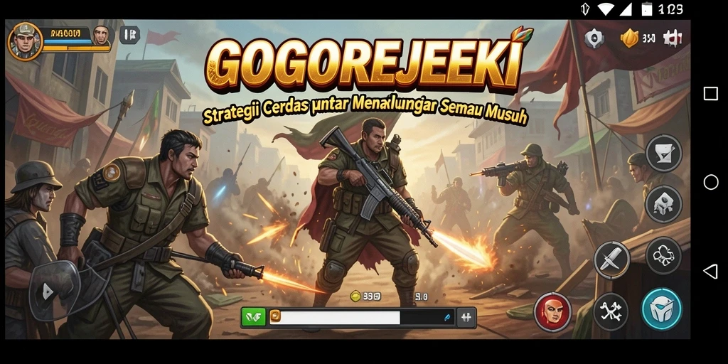 Menampilkan gameplay taktis menarik dalam GOGOREJEKI.