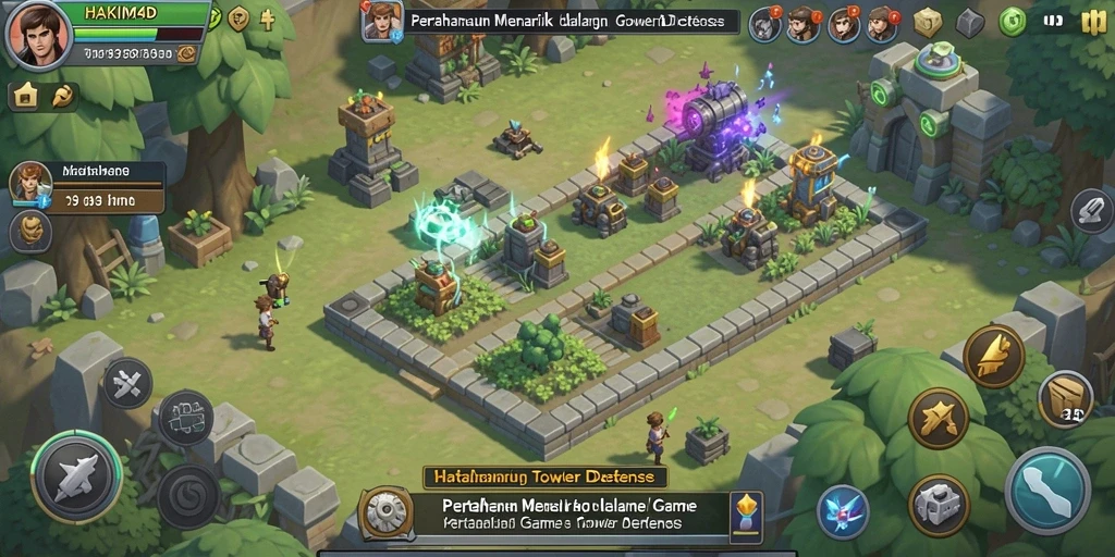 Tampilan gameplay HAKIM4D yang menegangkan dalam Tower Defense.