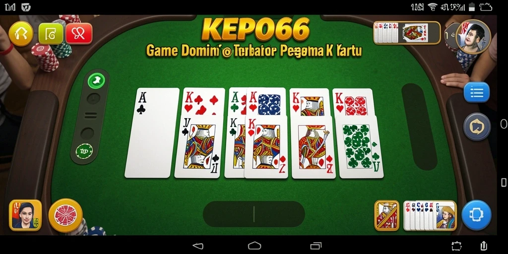 Tangkapan layar menunjukkan gameplay seru dalam permainan Domino KEPO66.