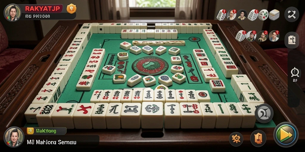 Screenshot menunjukkan gameplay seru dalam RAKYATJP.
