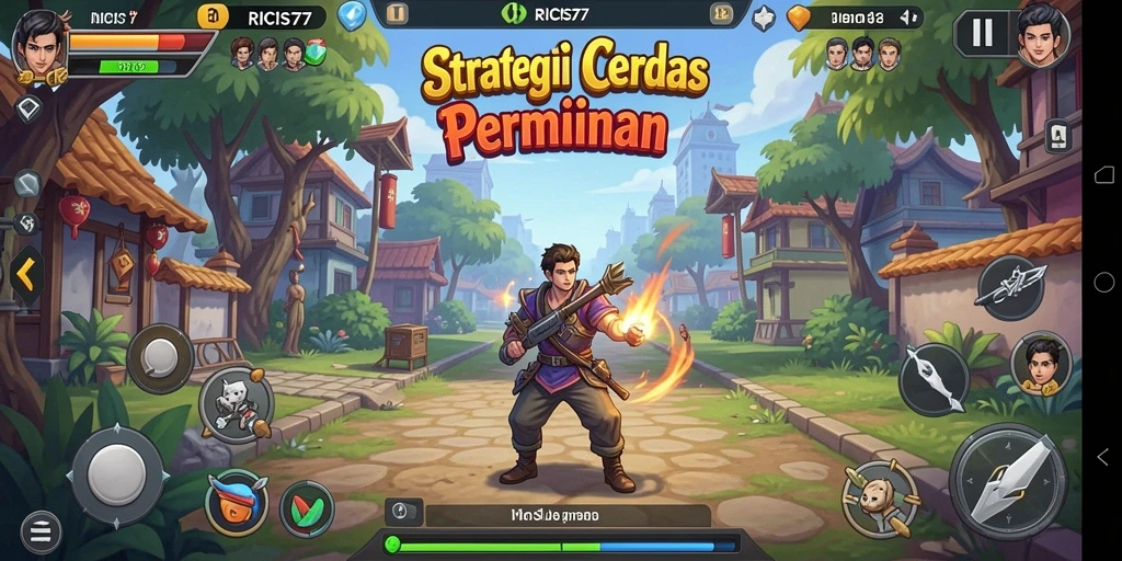Tampilan menarik dari gameplay strategis RICIS77.