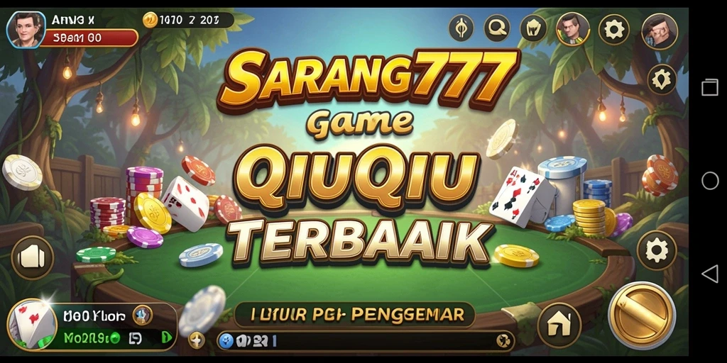 Screenshot menampilkan momen seru dalam permainan QiuQiu.