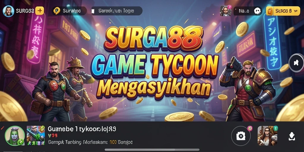 Tampilan menarik gameplay SURGA88 saat mengelola bisnis Tycoon.