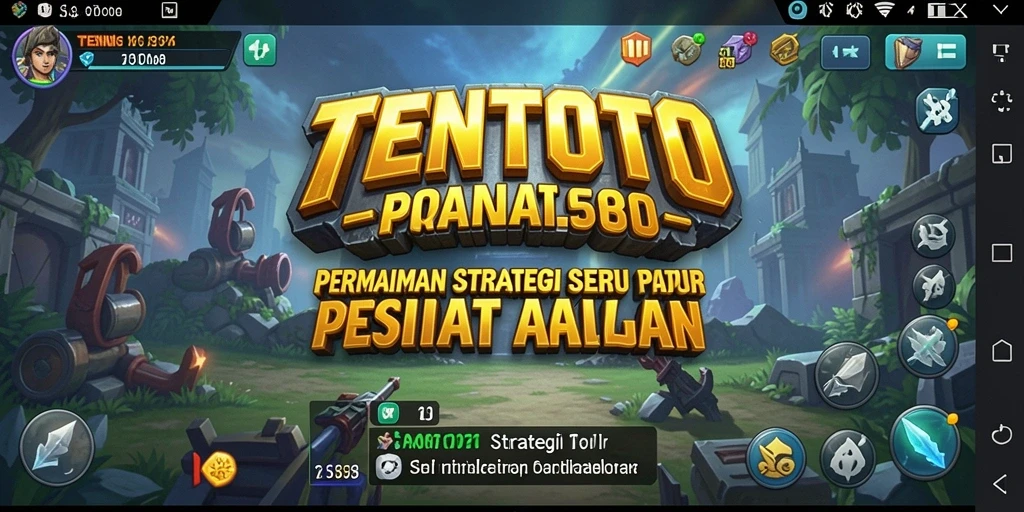 Tampilan gameplay TENTOTO dengan aksi strategi yang mendebarkan.